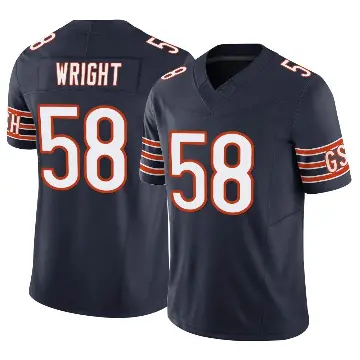 ＃58 Youth Darnell Wright Navy Limited Chicago Bears Vapor F.U.S.E. Jersey
