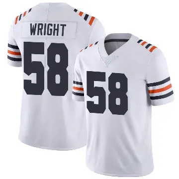 ＃58 Youth Darnell Wright White Limited Chicago Bears Alternate Classic Vapor Jersey