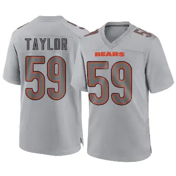 ＃59 Youth Carson Taylor Gray Game Chicago Bears Atmosphere Fashion Jersey