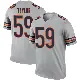 ＃59 Youth Carson Taylor Legend Chicago Bears Inverted Silver Jersey