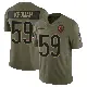 ＃59 Youth Jamree Kromah Olive Limited Chicago Bears 2025 Salute to Service Jersey