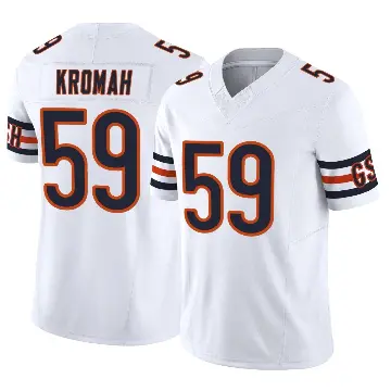 ＃59 Youth Jamree Kromah White Limited Chicago Bears Vapor F.U.S.E. Jersey