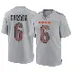 ＃6 Men's Kyler Gordon Gray Game Chicago Bears Atmosphere Fashion Jersey