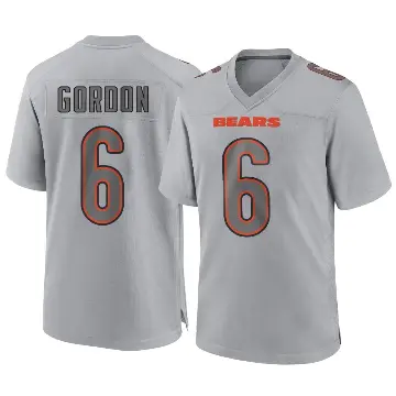 ＃6 Youth Kyler Gordon Gray Game Chicago Bears Atmosphere Fashion Jersey