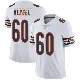 ＃60 Men's Kyle Hergel White Limited Chicago Bears Vapor Untouchable Jersey