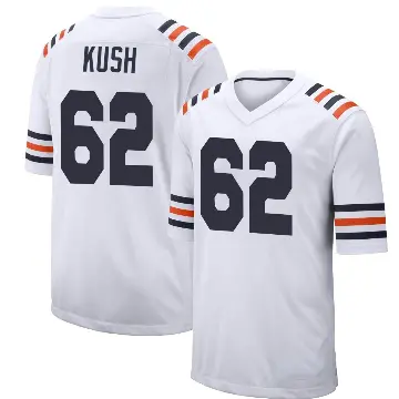 ＃62 Men's Eric Kush White Game Chicago Bears Alternate Classic Jersey