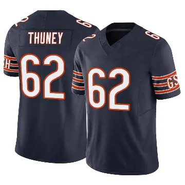 ＃62 Men's Joe Thuney Navy Limited Chicago Bears Vapor F.U.S.E. Jersey