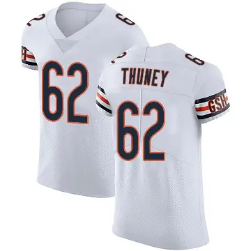 ＃62 Men's Joe Thuney White Elite Chicago Bears Vapor Untouchable Jersey