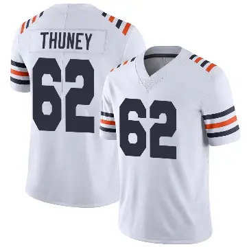 ＃62 Men's Joe Thuney White Limited Chicago Bears Alternate Classic Vapor Jersey