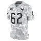 ＃62 Youth Eric Kush Arctic Camo Limited Chicago Bears 2024 Salute to Service Jersey