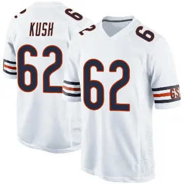 ＃62 Youth Eric Kush White Game Chicago Bears Jersey