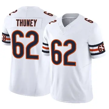 ＃62 Youth Joe Thuney White Limited Chicago Bears Vapor F.U.S.E. Jersey