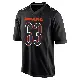 ＃63 Men's Mason Murphy Black Game Chicago Bears Carbon Fashion Jersey