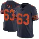 ＃63 Men's Trey Hill Navy Blue Limited Chicago Bears Alternate Vapor Untouchable Jersey