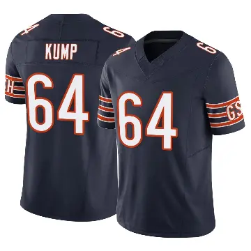＃64 Men's Jaren Kump Navy Limited Chicago Bears Vapor F.U.S.E. Jersey