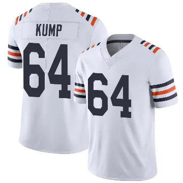 ＃64 Men's Jaren Kump White Limited Chicago Bears Alternate Classic Vapor Jersey