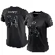 ＃64 Women's Jaren Kump Black Limited Chicago Bears Reflective Jersey