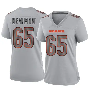 ＃65 Women's Luke Newman Gray Game Chicago Bears Atmosphere Fashion Jersey