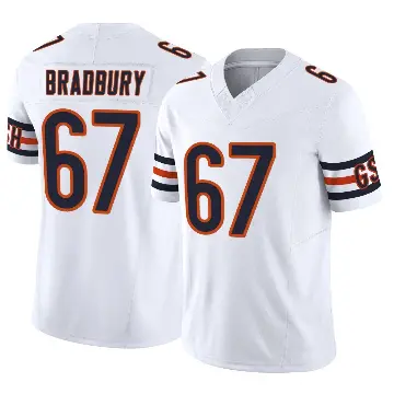 ＃67 Men's Garrett Bradbury White Limited Chicago Bears Vapor F.U.S.E. Jersey