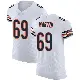 ＃69 Men's Jeremiah Martin White Elite Chicago Bears Vapor Untouchable Jersey