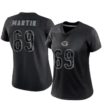 ＃69 Women's Jeremiah Martin Black Limited Chicago Bears Reflective Jersey