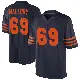 ＃69 Youth Dashaun Mallory Navy Blue Game Chicago Bears Alternate Jersey