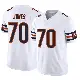 ＃70 Youth Braxton Jones White Limited Chicago Bears Vapor F.U.S.E. Jersey