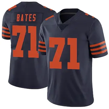 ＃71 Men's Ryan Bates Navy Blue Limited Chicago Bears Alternate Vapor Untouchable Jersey