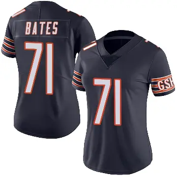 ＃71 Women's Ryan Bates Navy Limited Chicago Bears Team Color Vapor Untouchable Jersey