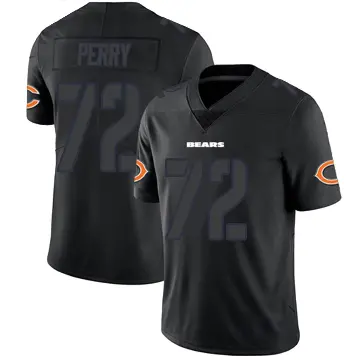 ＃72 Youth William Perry Black Impact Limited Chicago Bears Jersey