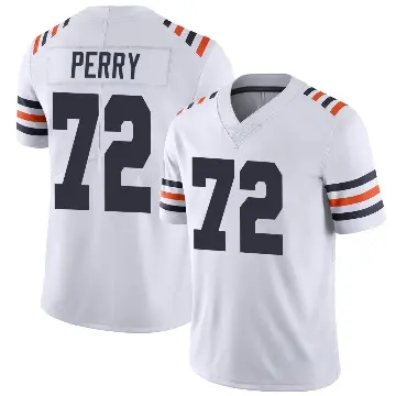 ＃72 Youth William Perry White Limited Chicago Bears Alternate Classic Vapor Jersey
