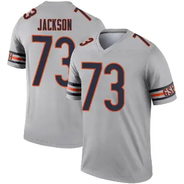 ＃73 Men's Jonah Jackson Legend Chicago Bears Inverted Silver Jersey