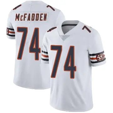 ＃74 Men's Jordan McFadden White Limited Chicago Bears Vapor Untouchable Jersey