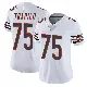 ＃75 Women's Ozzy Trapilo White Limited Chicago Bears Vapor Untouchable Jersey