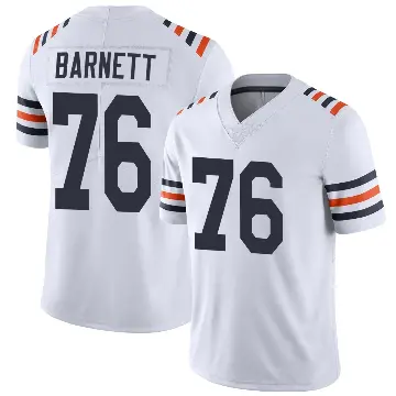 ＃76 Men's Caden Barnett White Limited Chicago Bears Alternate Classic Vapor Jersey