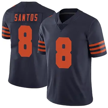 ＃8 Men's Cairo Santos Navy Blue Limited Chicago Bears Alternate Vapor Untouchable Jersey
