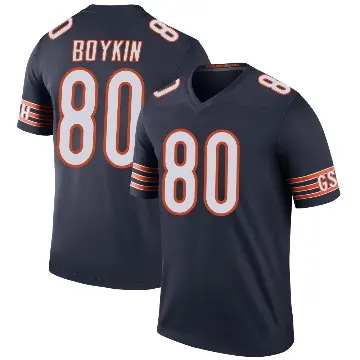 ＃80 Men's Miles Boykin Navy Legend Chicago Bears Color Rush Jersey
