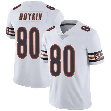 ＃80 Men's Miles Boykin White Limited Chicago Bears Vapor Untouchable Jersey