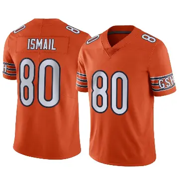 ＃80 Men's Qadir Ismail Orange Limited Chicago Bears Alternate Vapor Jersey