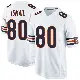 ＃80 Men's Qadir Ismail White Game Chicago Bears Jersey