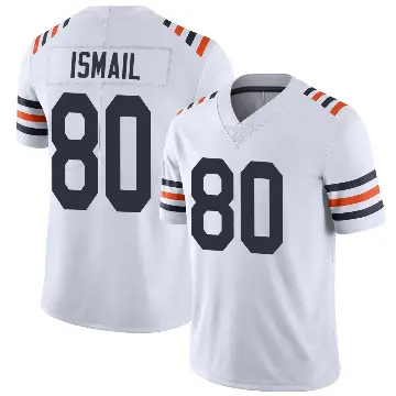 ＃80 Men's Qadir Ismail White Limited Chicago Bears Alternate Classic Vapor Jersey
