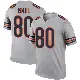 ＃80 Youth Qadir Ismail Legend Chicago Bears Inverted Silver Jersey