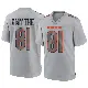 ＃81 Men's Durham Smythe Gray Game Chicago Bears Atmosphere Fashion Jersey