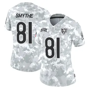 ＃81 Women's Durham Smythe Arctic Camo Limited Chicago Bears 2024 Salute to Service Jersey