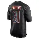 ＃81 Youth Durham Smythe Black Game Chicago Bears Carbon Fashion Jersey