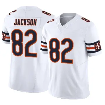 ＃82 Men's John Jackson White Limited Chicago Bears Vapor F.U.S.E. Jersey