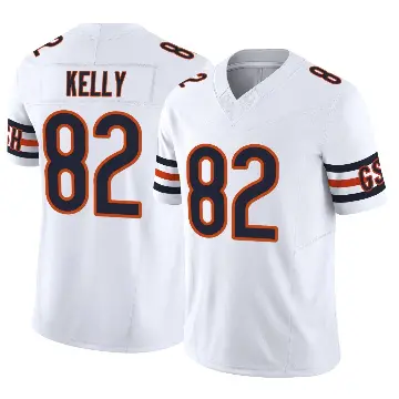 ＃82 Men's Omari Kelly White Limited Chicago Bears Vapor F.U.S.E. Jersey