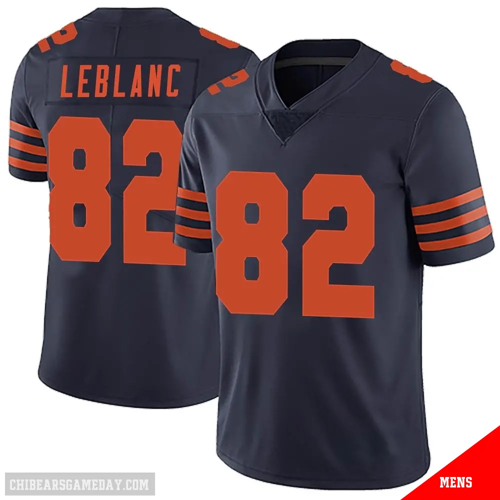 ＃82 Men's Peter LeBlanc Navy Blue Limited Chicago Bears Alternate Vapor Untouchable Jersey