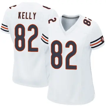 ＃82 Women's Omari Kelly White Game Chicago Bears Jersey