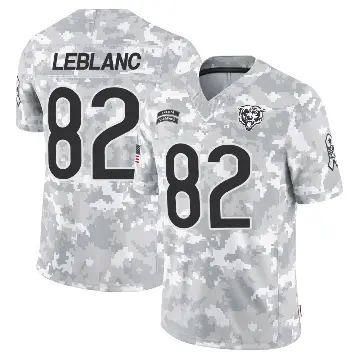 ＃82 Youth Peter LeBlanc Arctic Camo Limited Chicago Bears 2024 Salute to Service Jersey